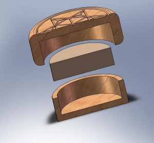 Vitalknopf Germanium offen