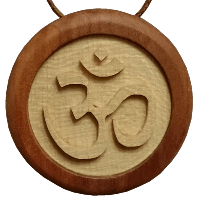 Amulett AUM Symbol Apfel Ahorn