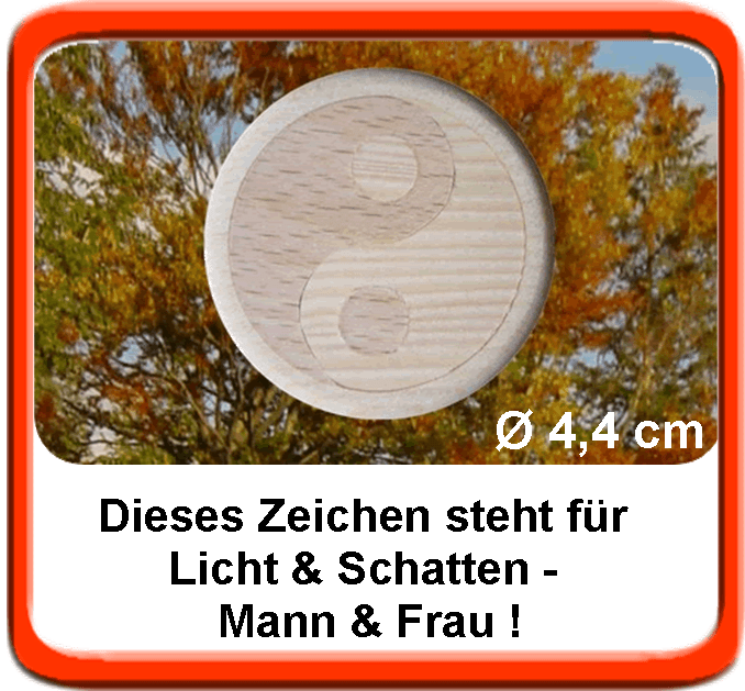 Yin und Yang Holz