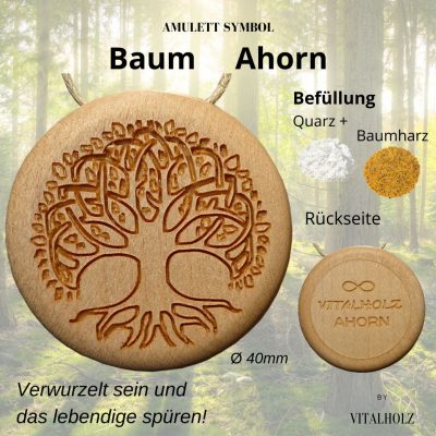 Amulatt Symbol Baum Ahorn