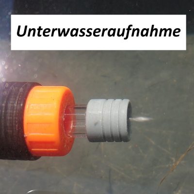 Gartenspritze Unterwasseraufnahme Luftzopf