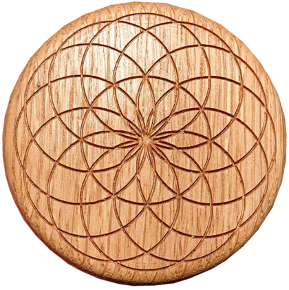 Symbol Lotus Blitzholztaler